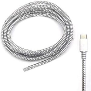 Redclip Metallic Finish Cable Charger Spiral Protector/Wire Repair/Pet Cord Protector/Headphone Saver, Cable Wrap/Cover for iPhone Lightning, Mac Charging Cable, USB Tube, Earphone Brand: Redclip