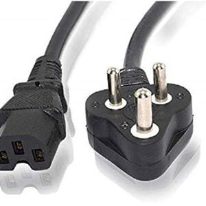 JGD Products Computer Power Cable Cord for Desktops PC and Printers/Monitor Smps Power Cable Iec Mains Power Cable (Black) (3M- Black)