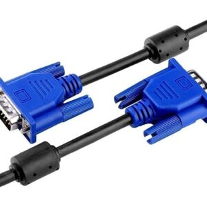 JGD PRODUCTS Male to Male VGA Cable 1 Meter, Support PC/Monitor/LCD/LED, Plasma, Projector, TFT, Blue