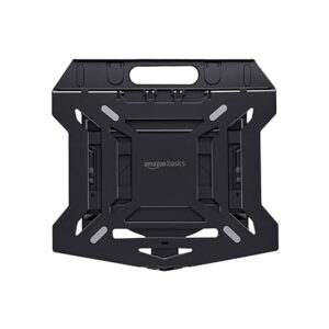 Laptop and Mobile Stand, Ergonomic, Adjustable Height, Anti-Slip Base, Heat Dissipation, Portable, Lightweight, Compatible with All Laptops Up to 15.6" (Black)