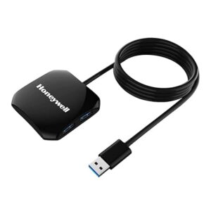 Honeywell Momentum 4-1 USB 3.0 Hub, 1.2 Meter Cable, Max Current 900mA, Transmission Speed 5GBPS, Universally Compatible with All USB PC, Laptop, Speaker, Mobile, Pen Drive,Hard Drive,Keyboard Printer