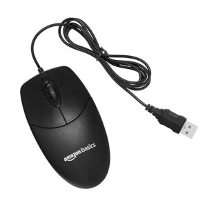 Wired Mouse | 1000 DPI Optical Sensor | Plug and Play | Compatible with PC, Laptop (Black)