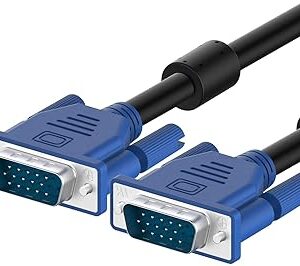 LS LAPSTER Quality Assured Male to Male VGA Cable 1.5 Meter, Support Monitor/PC/LCD/LED, Plasma, Projector, TFT (LST-VGACBLE-1.5M)
