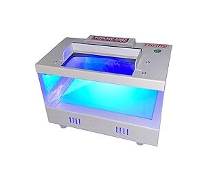 Thrifty Tech New Fake Note Detector Machine with Blue UV and White Light. (1, Metal CFL 2 Light)