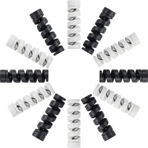 BKN® Spiral Charger Cable Protector Data Cable Saver Charging Cords Protective for All Universal Earphone & Cable Cover (Black Grey 12pcs)